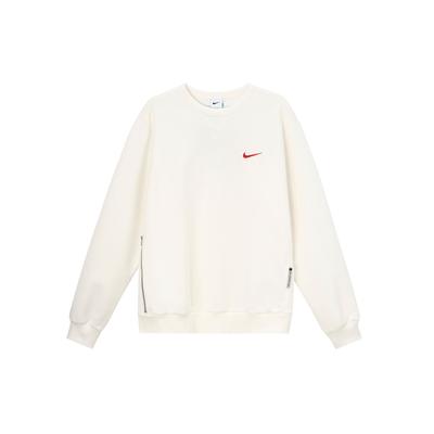 Nike Logo Casual Comfortable Letter Long Sleeve Spliced College Sweatshirt Men Sweatshirt White IB5504133