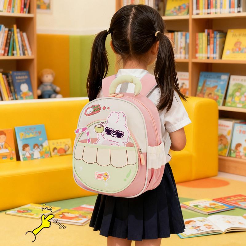 Cute Cartoon Toddler Backpack With Breathable Oxford Fabric For School And Travel