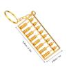 2pcs 8 Rolls Abacus Key Ring Alloy Abacus Pendant Chinese Abacus Keychain  For Handbag Decoration