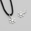 S925 Sterling Silver Snowflake Pendant for Handmade DIY Jewelry