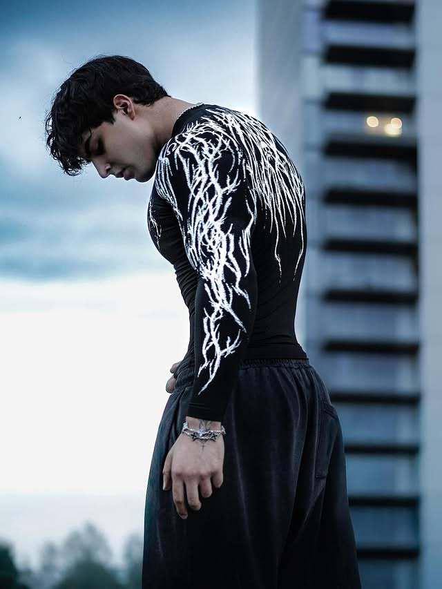 Breathedivinity 2025 Venom Fitness Schnelltrocknendes Unisex Langarm Kompressionsshirt