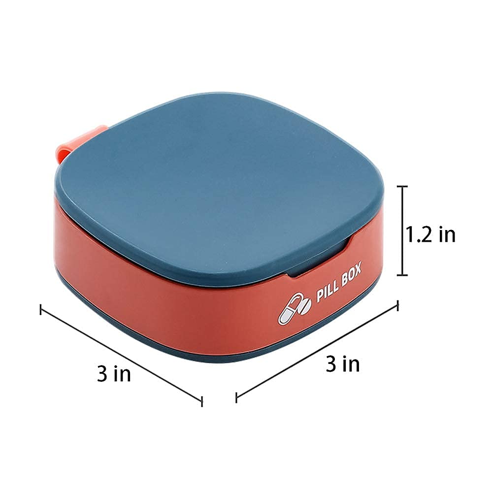 Pill Storage Box Mini Travel Portable Medicines Dispenser Box Multifunction Plastic Seven Compartment Sealer Box