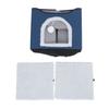Foldable Cat House 2 Layer Collapsible Kitten House Multifunctional Cat Cave Bed Soft Cat Scratcher