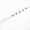 Lucky Five-Leaf Clover Beaded Bracelet for Women Classic Fashion Minimalist Gold Plated Stainless Steel Jewelry
