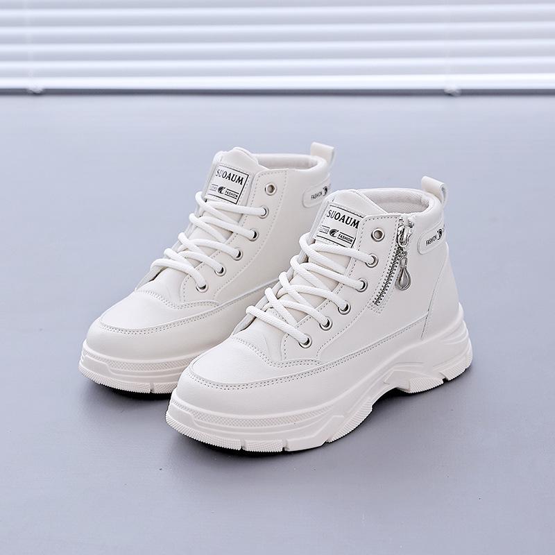 Women's High-Top Spring Sneakers, Versatile Dad Shoes, Perfect with Skirts, Model Z003 (2025)