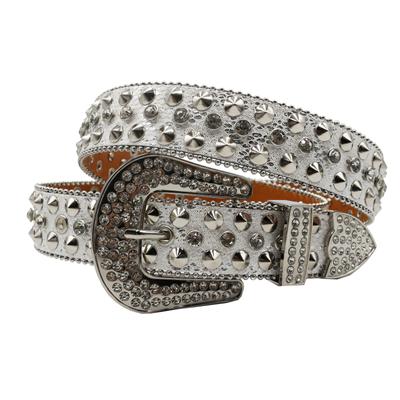 Strass Gürtel Herren Nieten Gürtel Damen Mit Diamanten Inlay Gürtel Nieten Zubehör Mode Punk Trendiger Gürtel