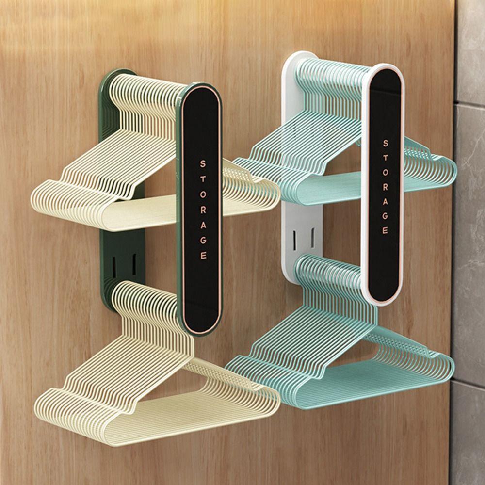 Foldable Retractable Clothes Hanger Organizer Expandable DIY Multi-Functional Storage Organizer Shelf Wall Hanging No Punching