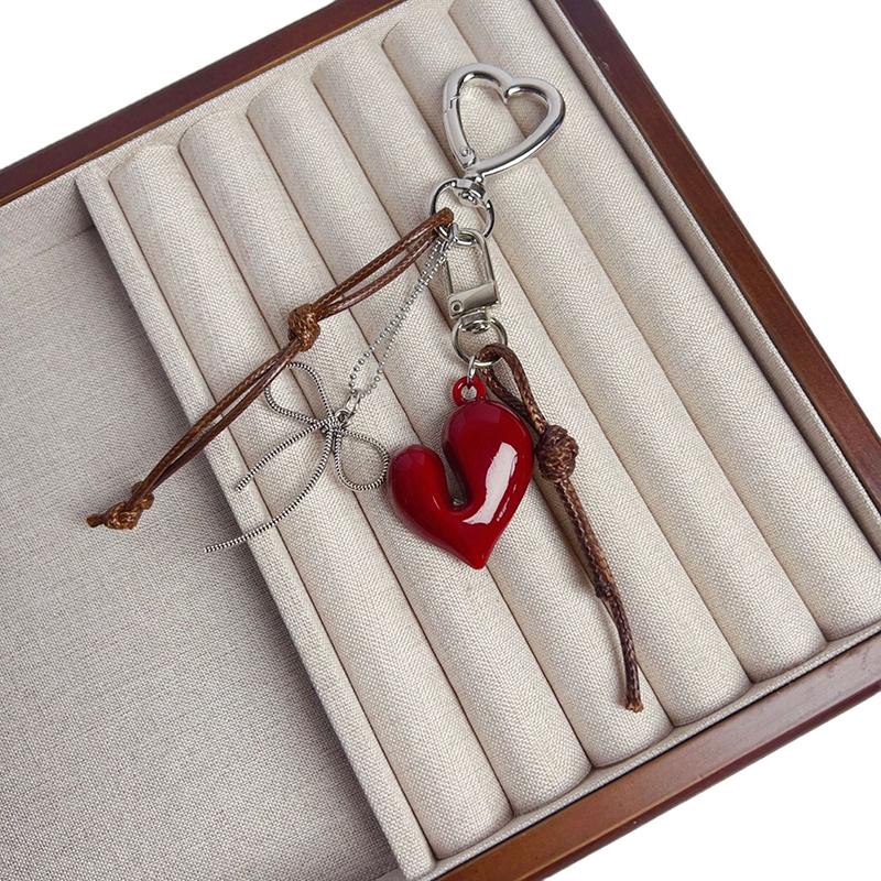 

Yogodlns Cute Heart Mini Backpack Hanging Handbag Pendant Bag Pendant Bags Accessories mini bow разноцветный