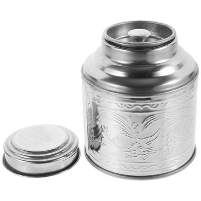 Mini Recipient Airtight pentru Ceai Vrac Oțel Inoxidabil Decorativ Containere de Depozitare Portabile