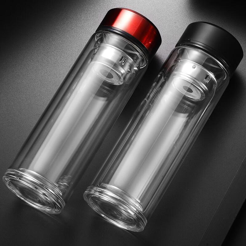 OLOEY Double-Layer Borosilicate Glass Tea Cup
