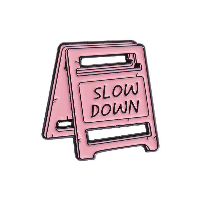 Brooch Cartoon Trendy Collection In Pink With Fun Letter Designs Perfect For Statement Accessories And Gifts