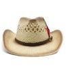 Hat Western Cowboy Jazz Hat Men'S And Women'S Straw Hat Summer Outdoor Shade Sun Hat
