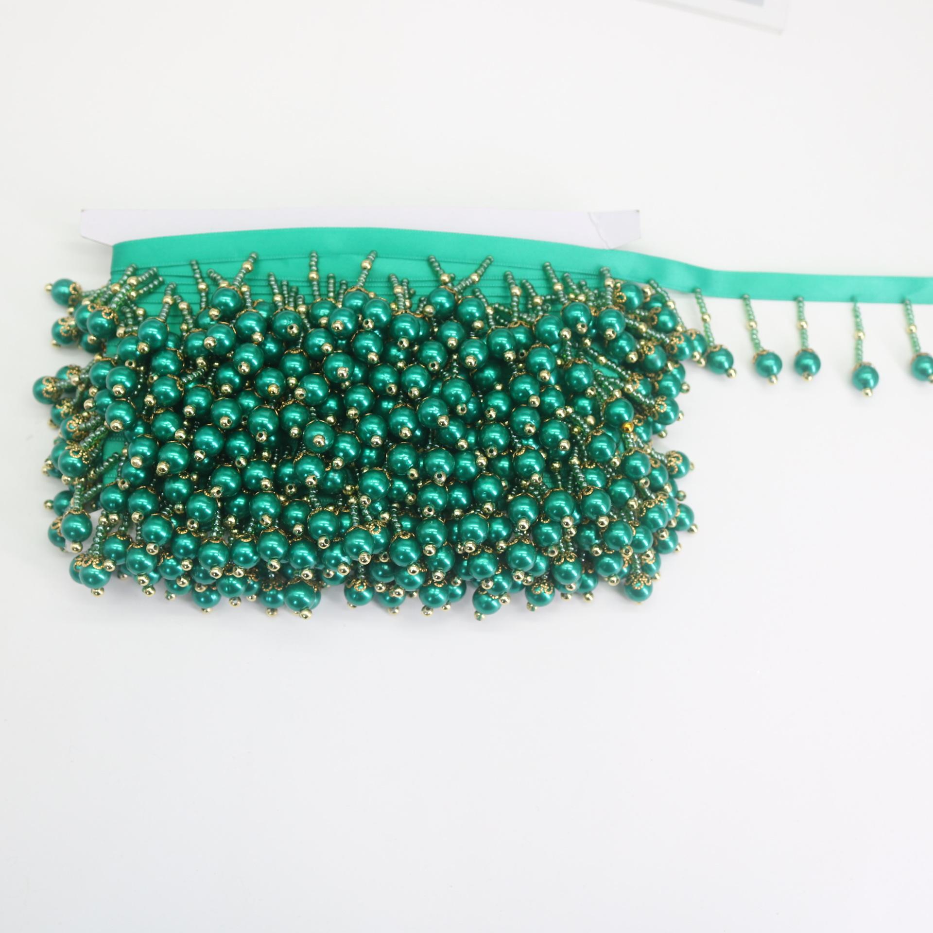 

Ручная работа Акриловая бахрома из бисера Кружево из бисера Сделай сам Этнический стиль Одежда Свадебные аксессуары Жемчуг Домашний текстиль grass green 5cm ball beads