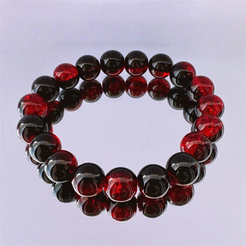 Zibo farbige Glasur Armbänder: Hochwertige, leichte Luxus-Kristallperlen im neuen chinesischen Stil mit Dezhen-Keramik.
