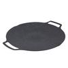Korean Grill Pan Nonstick Round BBQ Griddle with 2 Handle Compatible for Induction Cooker Gas Stove Indoor Outdoor