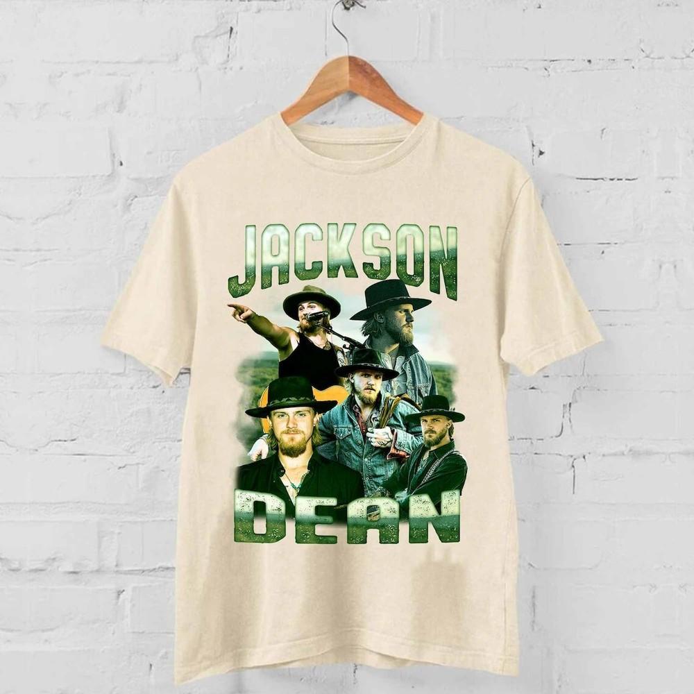 

Jackson Dean 90s Graphic Retro Country Music TShirt Gift Fanswhite Unisex T-Shirt M