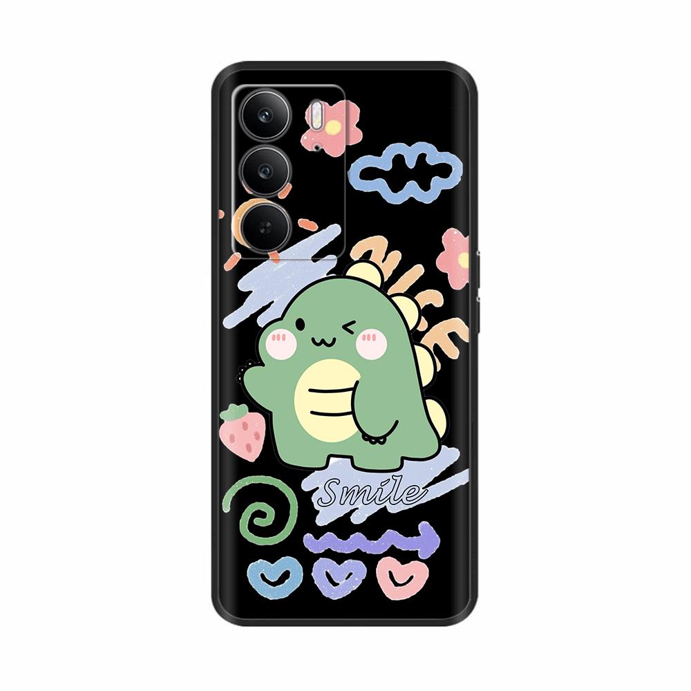 For Realme 14x 5G Phone Cases Funny Camera Protection Soft Liquid Silicone Back Cover for Oppo Realme C75 4G realmeC75 Fundas