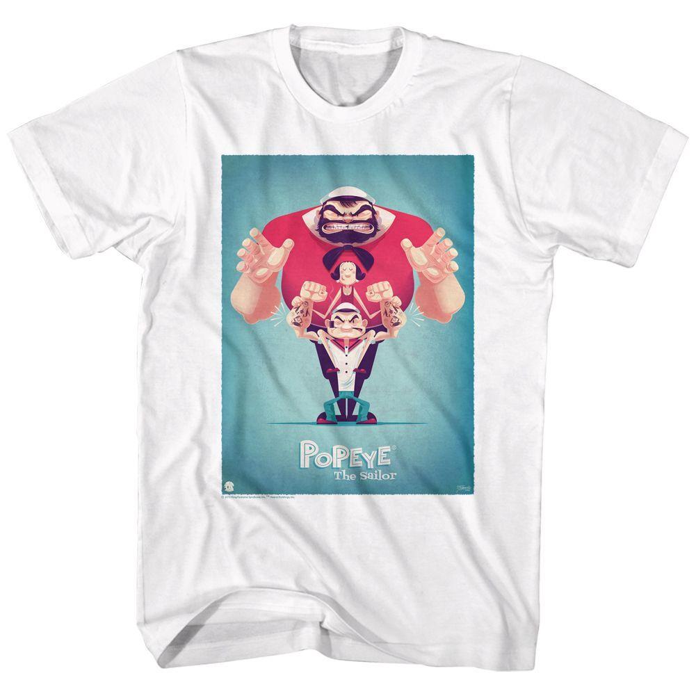 Popeye Friends Short Sleeve Adult T-shirt XL