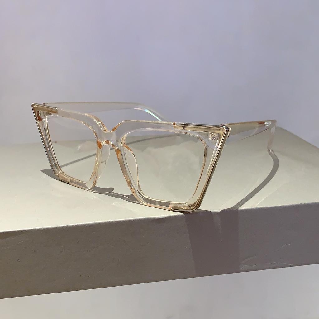 1pc Vintage Steampunk Square  Metal Frame Sunglasses with Full-Rim  Decorative Eyewear for Women Men Business Driving Glasses