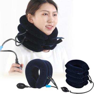 3 Layers Inflatable Neck Traction Therapy Vertebra Support Neck Stretcher Pain Traction House Orthopedic Support
