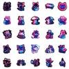 10/30/50pcs Cute Neon Light Cat Sticker Kawaii Animal Cartoon Decals DIY Stationery Fridge Suitcase Aesthetic Graffiti Sticker