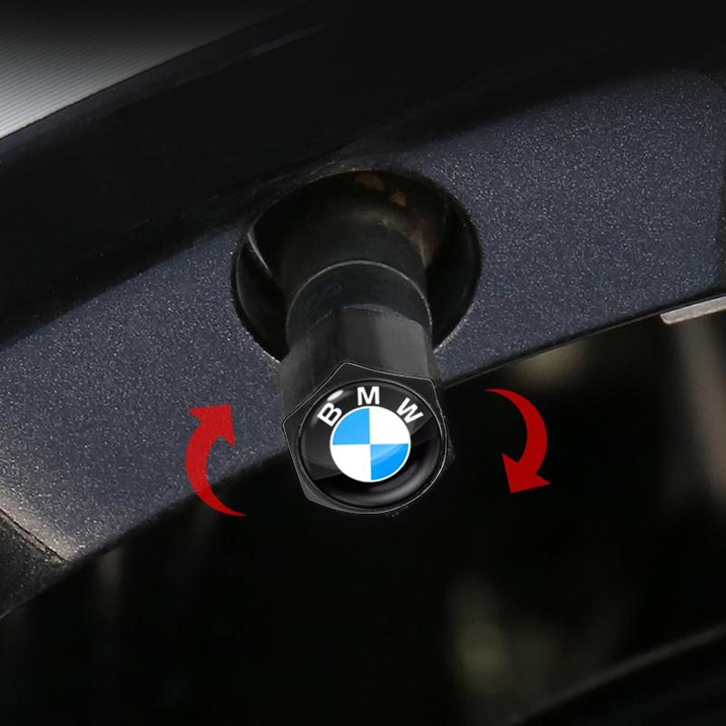 Car Tire Valve Cover With Keychain car Modified Accessories For BMW E60 E46 E39 E38 E90 E36 F30 E30 E31 E34 F10 F20 E87 E92 E91 E53 E70 X1 X5 X3 X6