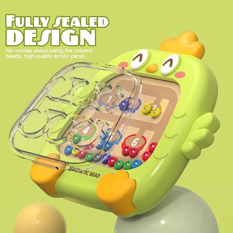 Montessori Kid’s Concentration Training Toys Number Writing Magnetic Maze Improve Logical Thinking