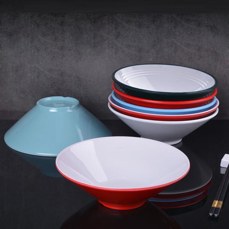 Jijun Melamine Wide-Mouth Douli Ramen Bowl