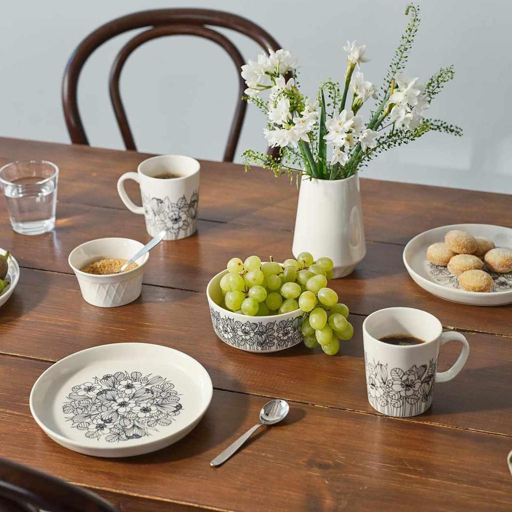 ARABIA [Official Import] Arabia Crocus Plate, 19cm, Black, 1062355