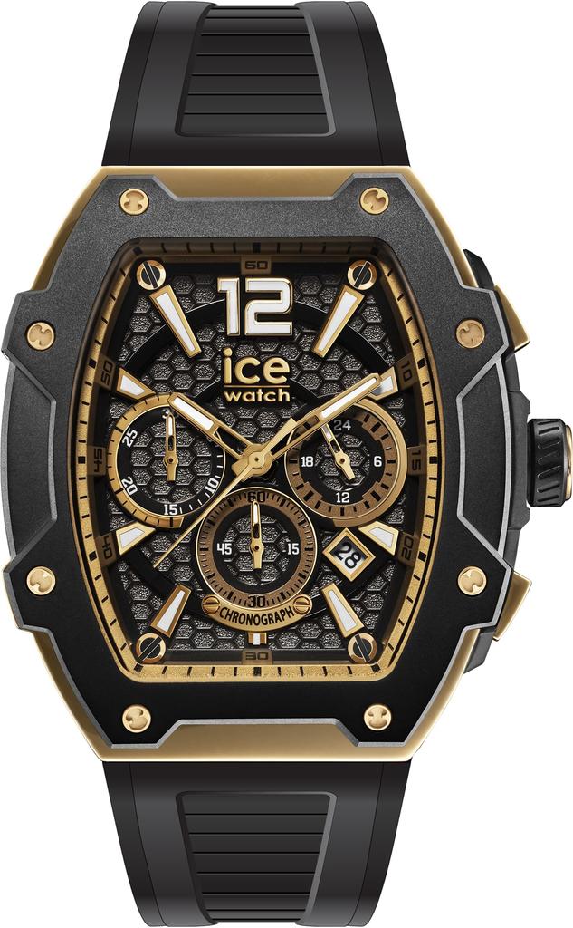 Authorized Distributor [Ice-watch] Ice-Watch Men's Watch 024365 [ICE Boliday] Black Gold Steel Large Chronograph