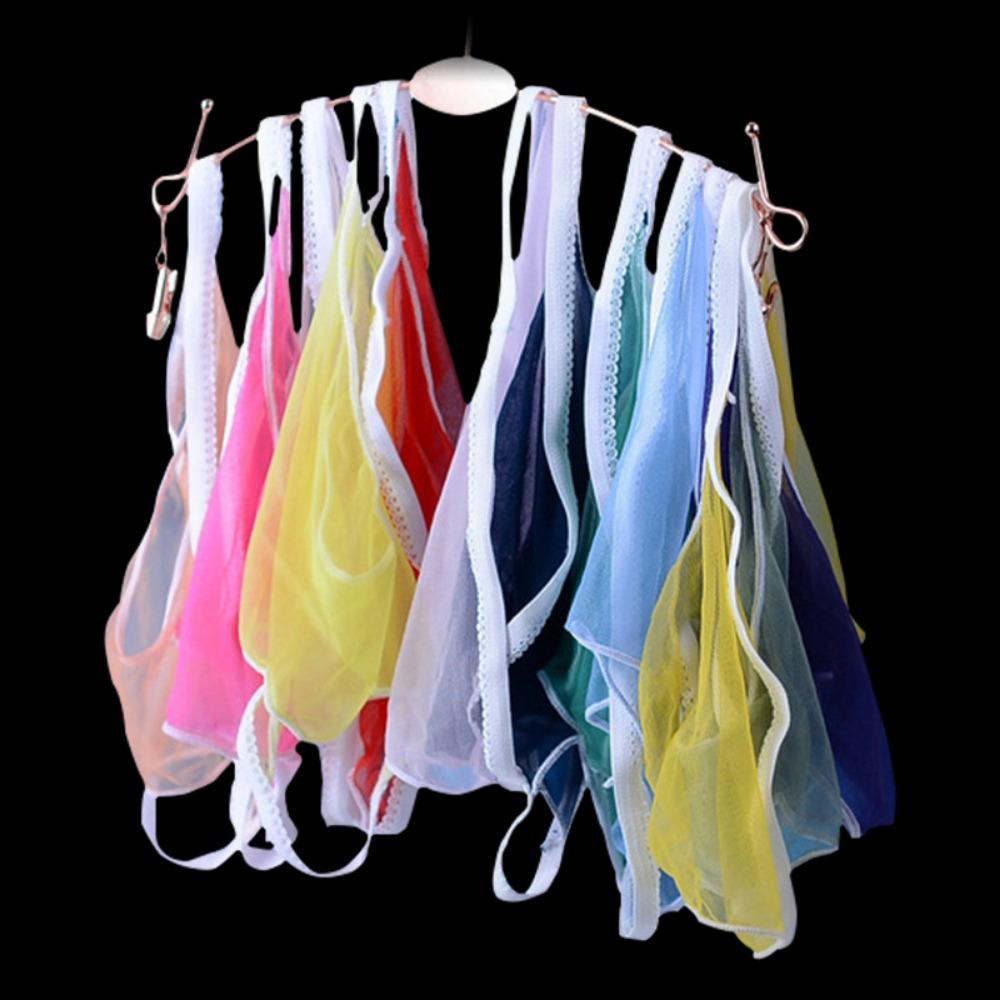 Qinghe Men's Stockings Briefs Ultra-thin Core-wrapped Silk Jj Set Sexy Stockings Underwear Breathable Transparent Women's Thong