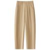 2025 Summer Women's Khaki Harem Pants: Loose, Slimming, Casual Style
