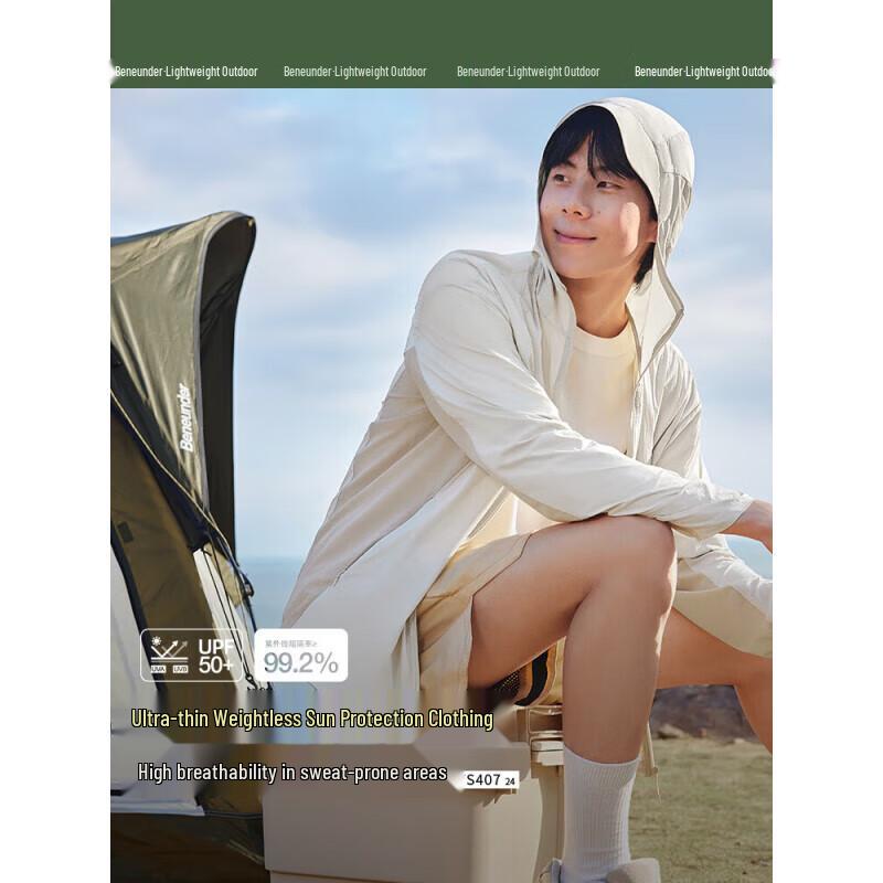 Beneunder Men s UV Protection Hooded Jacket XL