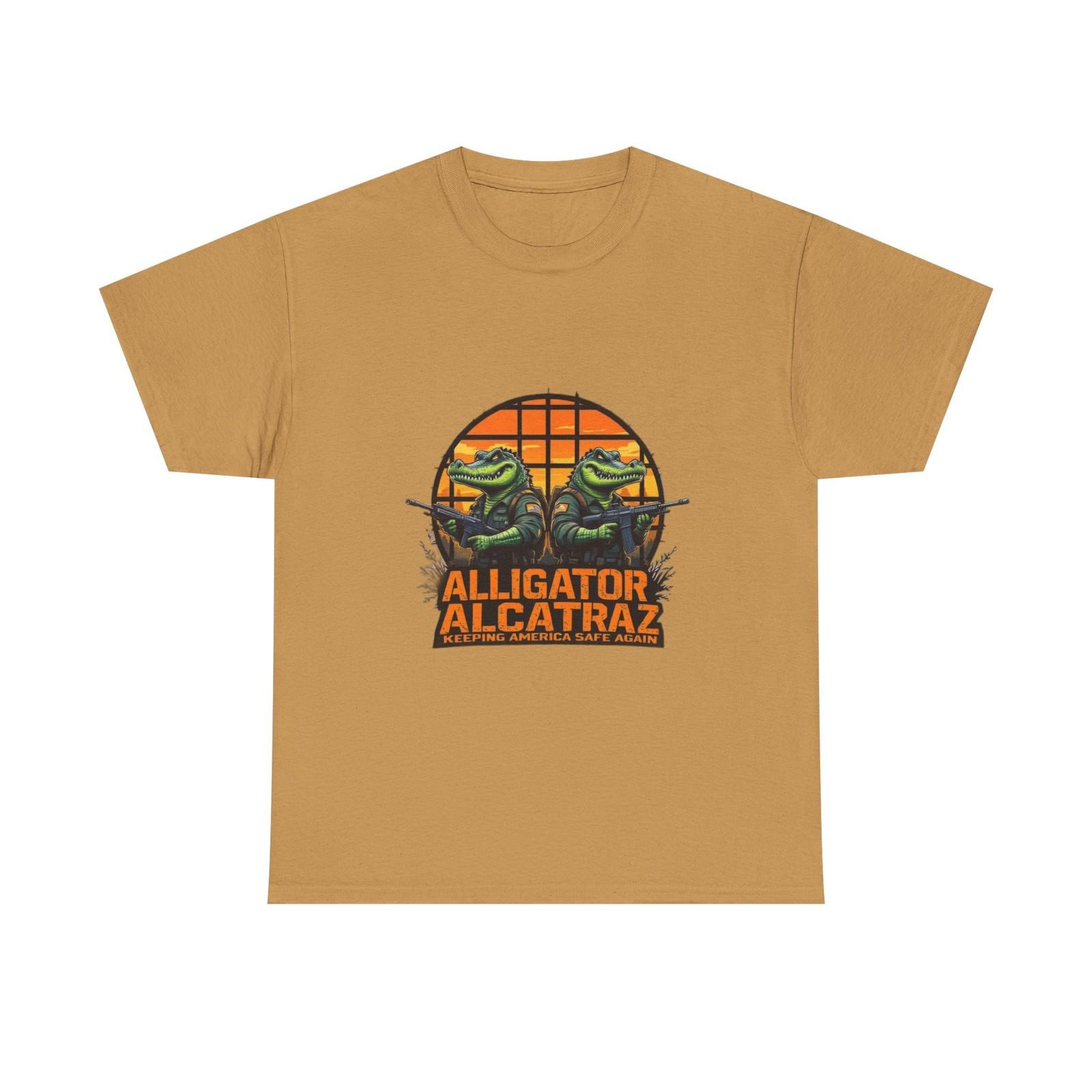 Alligator Alcatraz Unisex Tee, Fun Casual Wear, Gift for Her/Him, Everglades Tee S