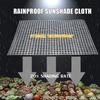 Customize PE Grid Zipper Tarpaulin Clear Door Curtain Yard Pergola Zipper Tarp Outdoor Mesh Rainproof Cloth with Zipper