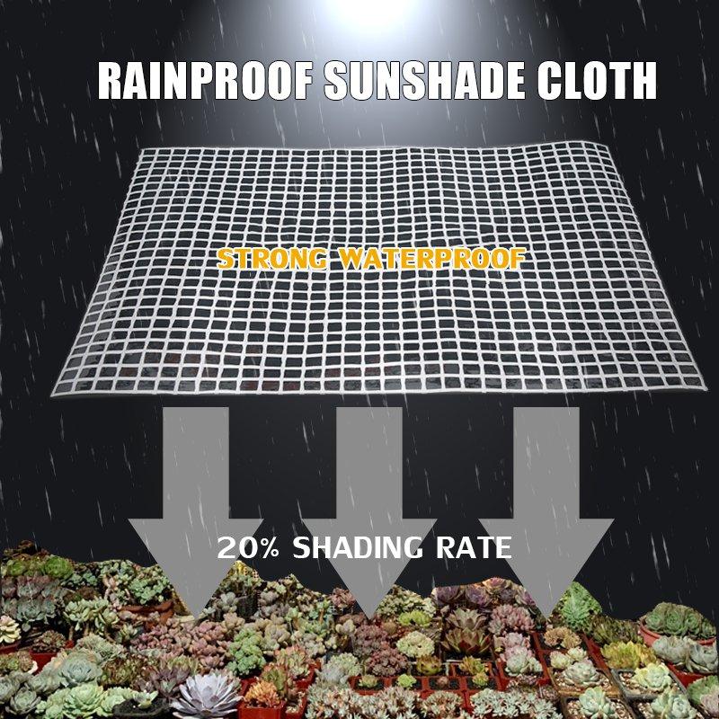 Customize PE Grid Zipper Tarpaulin Clear Door Curtain Yard Pergola Zipper Tarp Outdoor Mesh Rainproof Cloth with Zipper