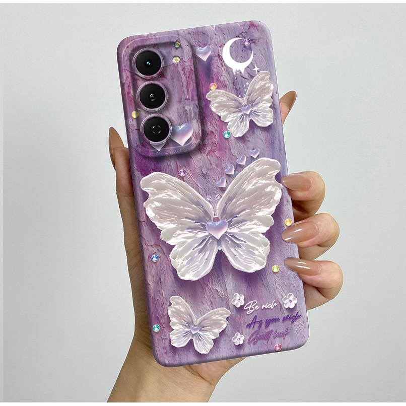 Casing For Tecno Spark 40 Pro 40Pro+ Plus 4G Aesthetic Flowers Phone Case Slim Liquid Silicone Anti Drop Protection Soft Cover