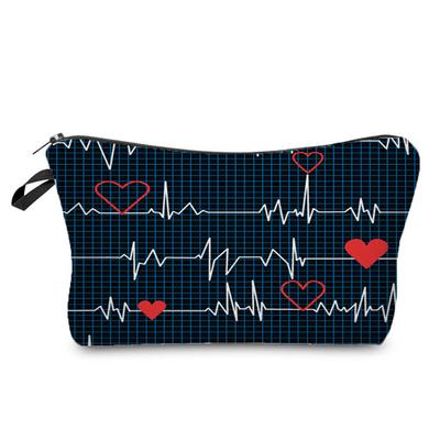 Damska kosmetyczka z nadrukiem EKG Organizer na przybory toaletowe Etui do przechowywania podróżnego 6435