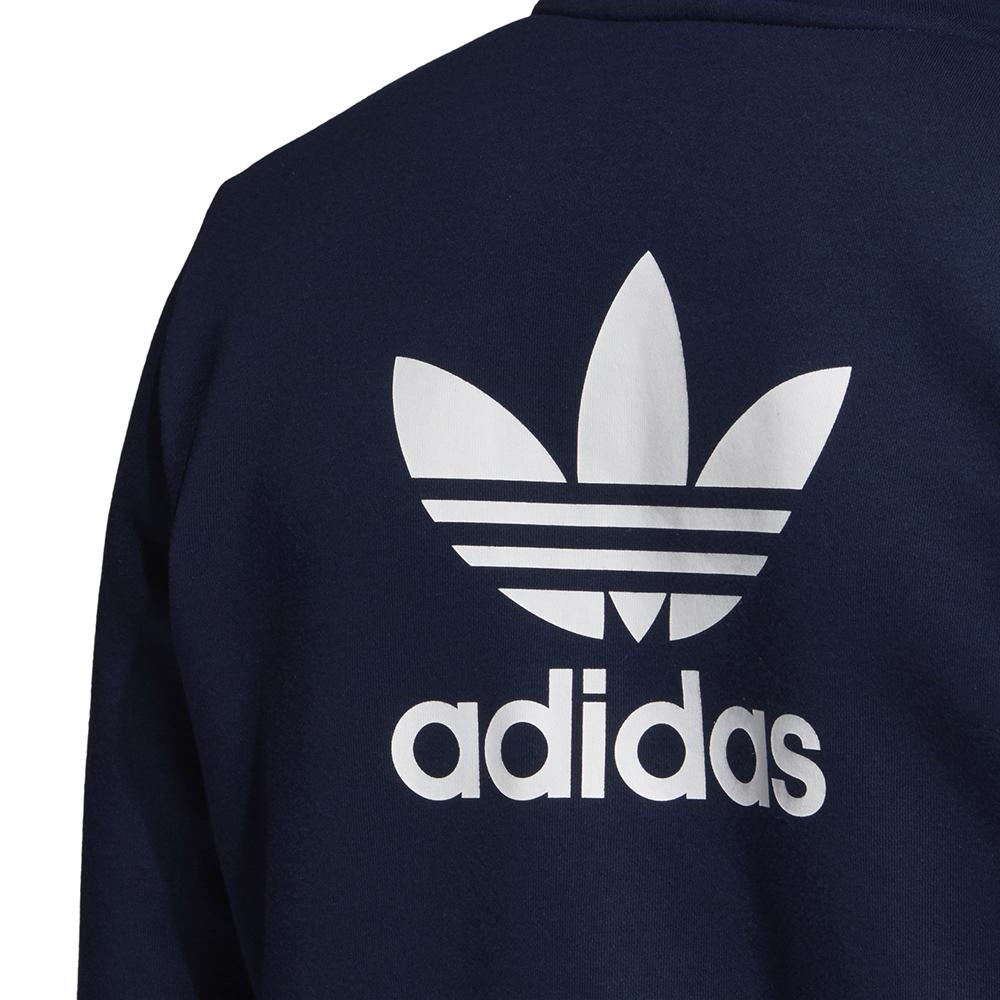 Adidas Originals Trf Flc Hoodie Fashion Versatile Long Sleeve Jacket Men Jackets Navy-Blue DN6013