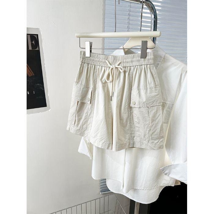 

Women s Multi-color Love-It Shorts: Slimming, Sporty, Loose-Fit Summer Casual Wide-Leg Pants Large абрикосовий