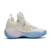 Li Ning All City 8 Cloud Shock Absorption Rebound Mid-Top Basketball Shoes Men Basketball Shoes White Blue YKBS114-45