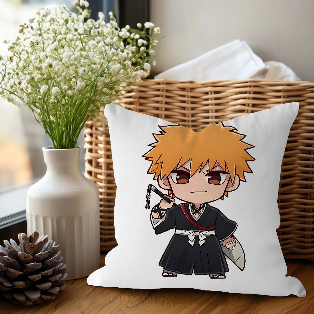 Kurosaki Ichigo Personalized Picture Text Home Decorative Pillows Household Gifts 45x45cm