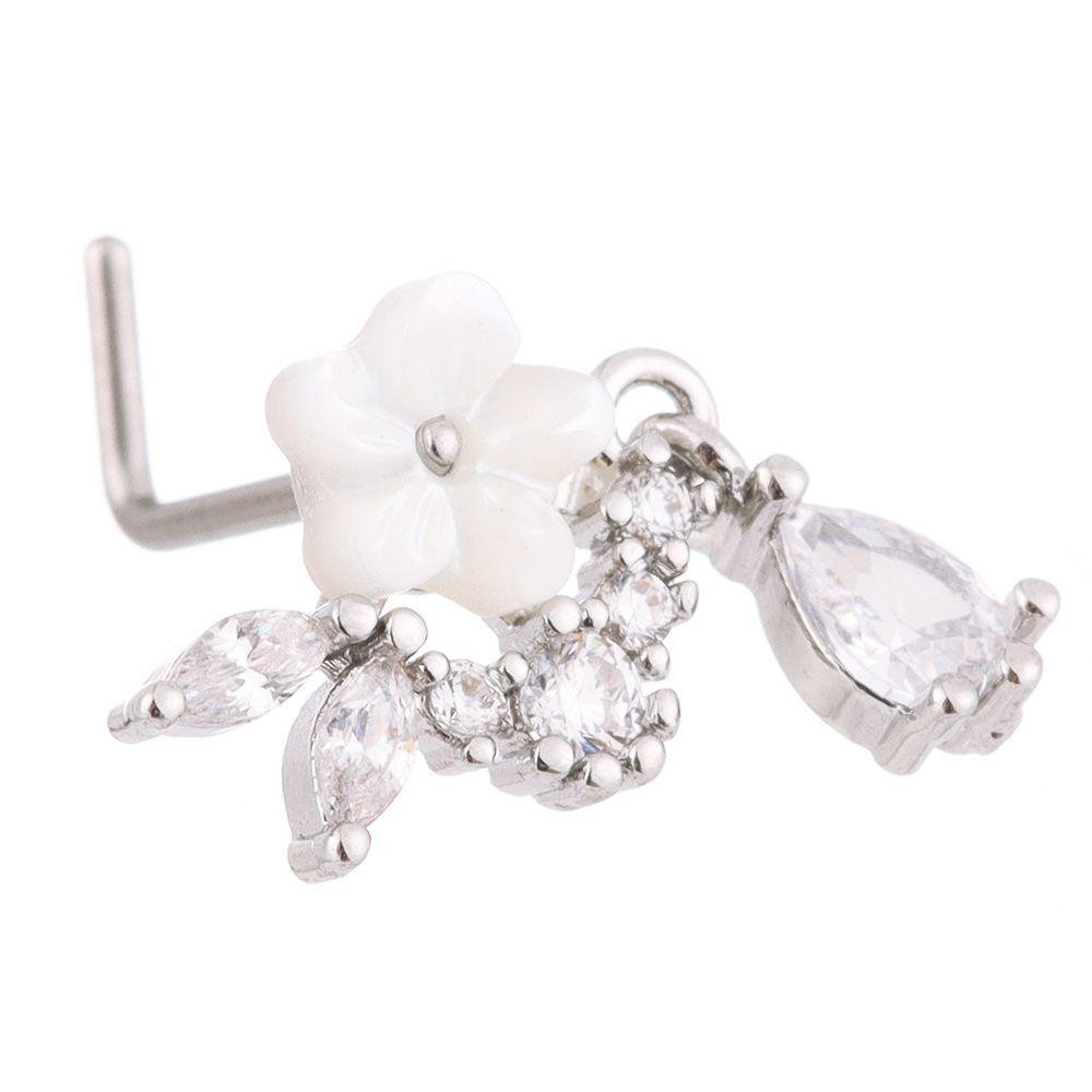 Bijoux fantaisie, clous de nez colorés, anneaux de nez, clous de nez pendants, piercing corporel