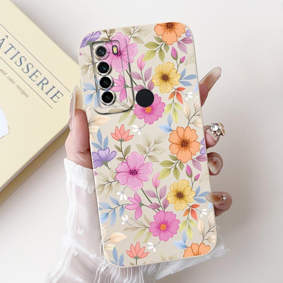 For Xiaomi Redmi Note 8 Case Luxury Flower Cactus Soft Silicone Camera Protection Cover For Redmi Note 8T Coque Note8 Phone Case