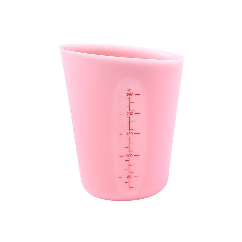 Baking Tools Silicone Measuring Cup 250ml 500ml Silicone Milk Cup Visual Double Scale Measuring Cup