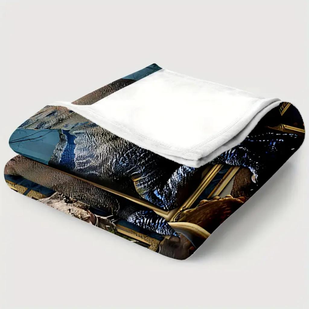 1pc Blankets Jurassic dinosaurs Printed Flannel Blanket Quality Soft Warm Throw Blanket Winter Kids Couch Bed Fluffy Bedspread