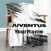 Juventus Personalized Name Blanket Lightweight Customizable Blanket Durable Comfort Perfect for Chair Livingroom Bed Office Four Seasons Universal