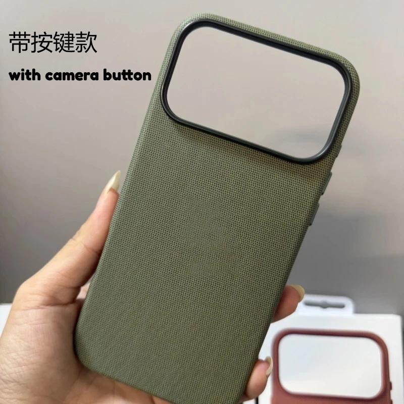 Husă magnetică nouă TechWoven pentru telefon pentru iPhone 17 Air 16 15 14 13 Pro Max Cu buton pentru cameră Pentru husă de protecție oficială Magsafe