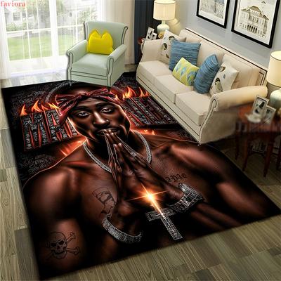 27 Styl Rappeři Umění Kreslený Tupac Snoop Dogg Hip Hop Koberec pro Ložnici Obývací Pokoj Pohovka Domácí Rohožka Dekor, Protiskluzová Podložka na Podlahu