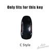 ALN1 Alloy Car Smart Remote Key Case Cover Protection Shell Keyring For Tesla Model 3 Model Y Model S X Leather Keychain Accessories
